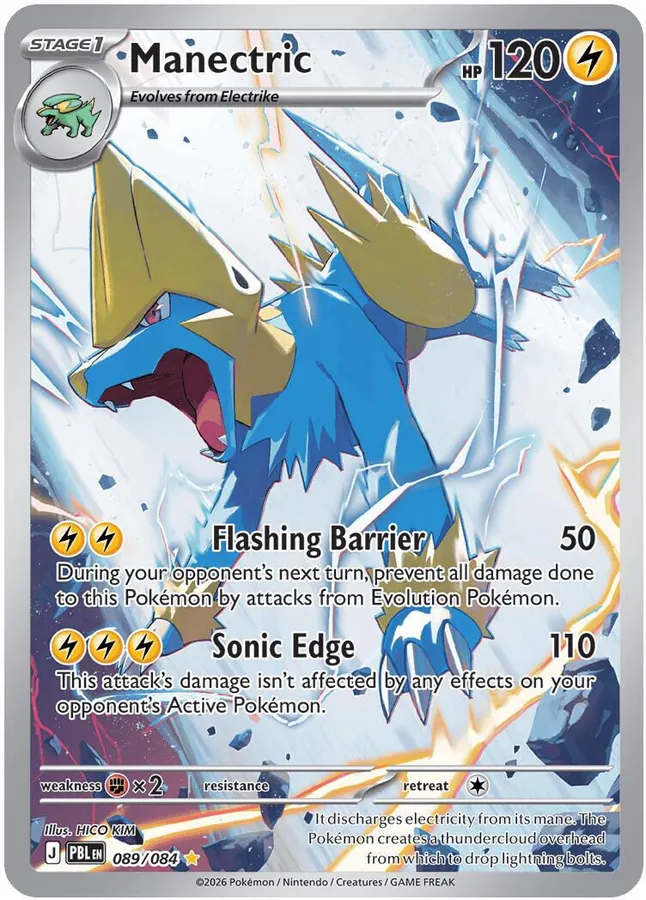 Pitch Black Manectric Pokémon card